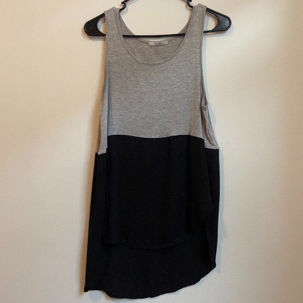 Acemi Color Block Flowy Tank Top
